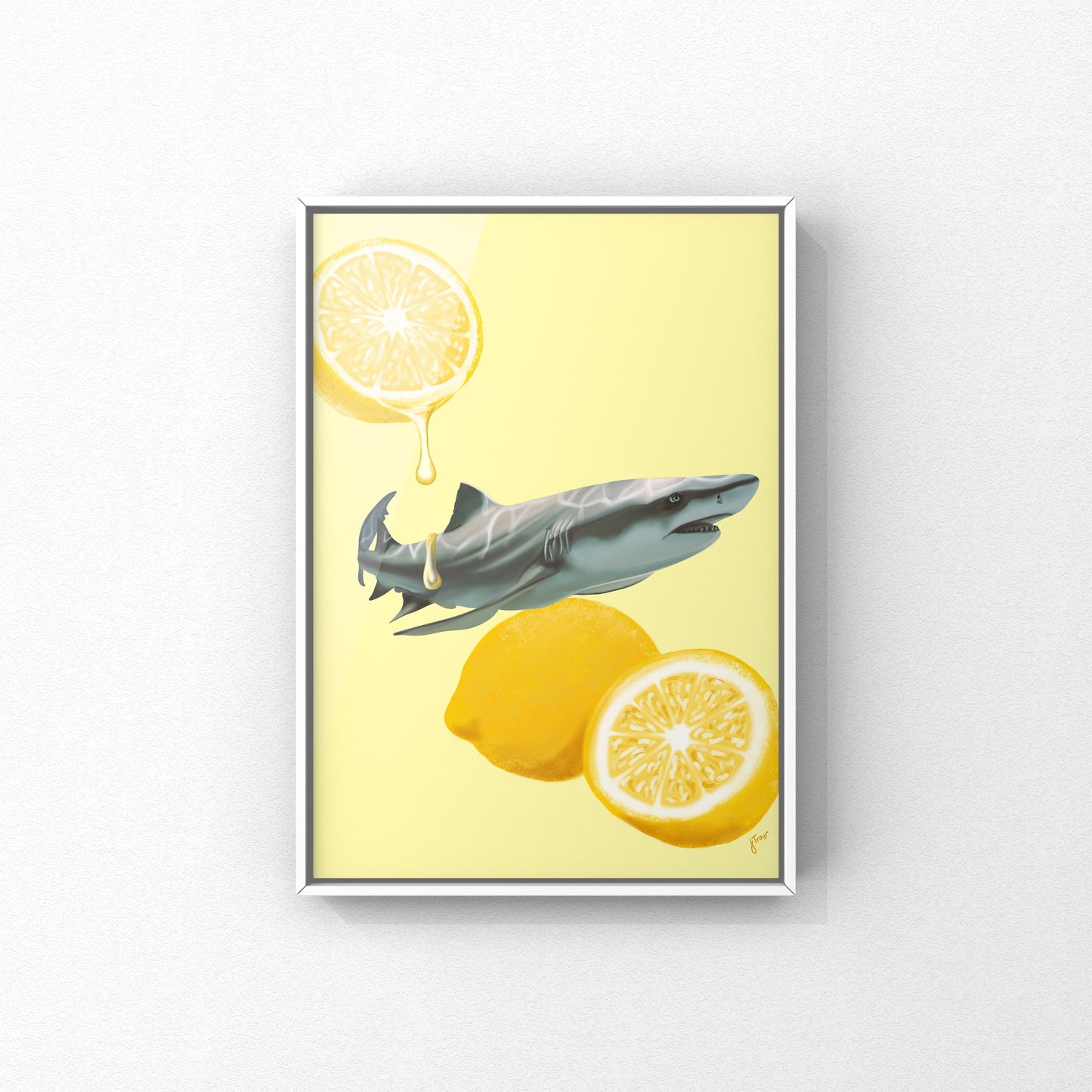 ‘When Life Gives You Lemon Sharks’ Art Prints