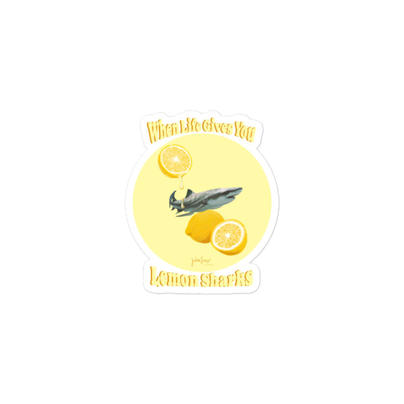 ‘When Life Gives You Lemon Sharks’ Sticker