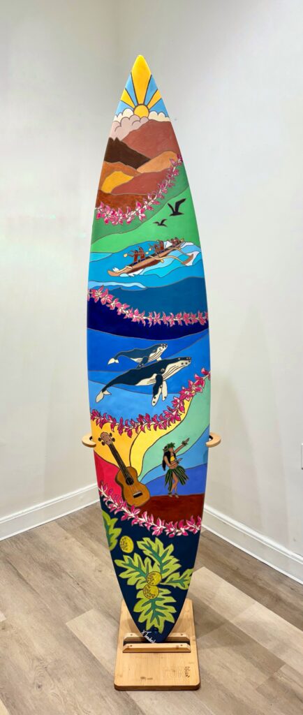 Finished community surfboard project at the Ritz-Carlton in Maui.